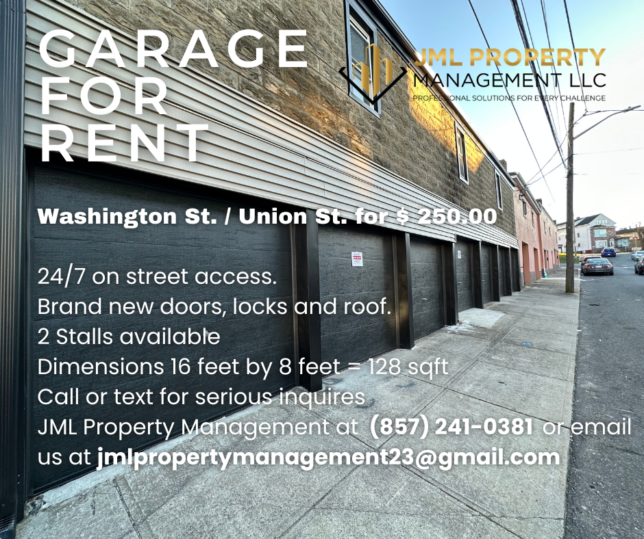 321 Union St. Garage Washtington St. #2